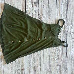 No Boundaries Olive Ribbed Top